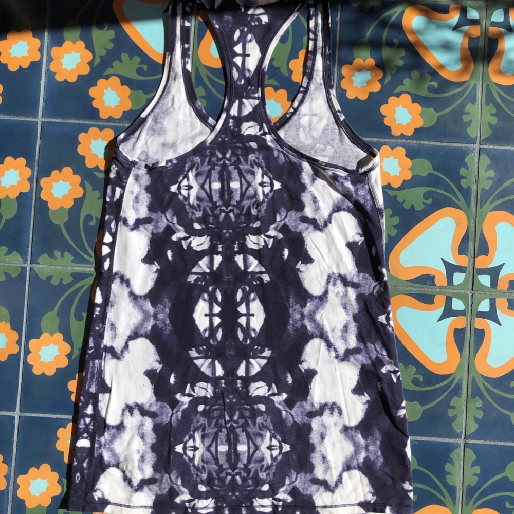 Cool Racerback RARE Ink Blot White Deep Indigo - Picture 2 of 3